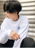 【December】センターパート重めニュアンスパーマトランクスヘア