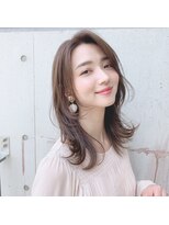 リコバイアフロート(riko by afloat)&nbsp;トレンド可愛いことりベージュ外はねくびれレイヤー[立野克弥]