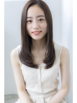 アコロン 武蔵小杉(acoron.) 小顔前髪×ココアブラウン×大人かわいい×フリンジウェーブ