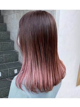 ビヨンドイー(beyond E) パステルピンクグラデーションカラー