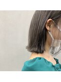 切りっぱなしボブ × シルバーハイライト