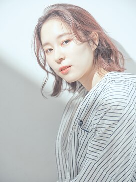 フェイバリットガーデン(FAVORITE GARDEN) favorite garden 大人可愛ピンクベージュボブ