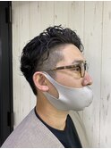 大人の男性パーマ