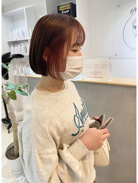 エンリッチヘア(enrich hair) ボブ　インナーカラー　ピンク