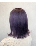 ブルーラベンダー×外ハネボブ【TELAHAIR鎌ヶ谷】