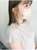インナーカラー　イヤリングカラー　ベージュ