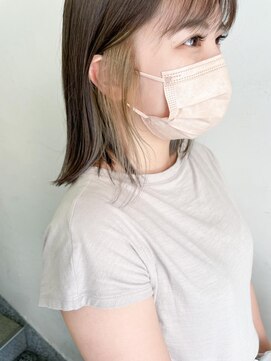 キャンバス バイ ネオリーブ 横浜西口(Canvas by neo.) インナーカラー　イヤリングカラー　ベージュ