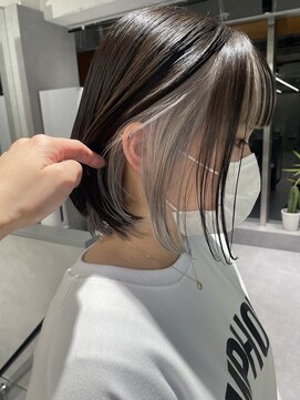 ジエクト カナウ(The Ect canow) ホワイトカラー/インナー/フェイスフレーミング/ぱつっとボブ