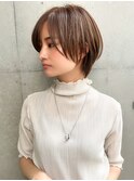 【GEEKS渋谷】小顔ショート/ナチュラルレイヤー/30代40代/透明感
