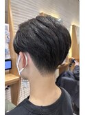 韓国パーマメンズマッシュ刈り上げ