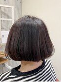 Aラインボブ×ダークグレー