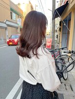 ヘアプレイスソル (HAIR PLACE SoL)&nbsp;モカベージュ/セミロング/ゆるふわ