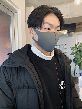 レタッチバイフィフス(RETOUCH by fifth) センターパートカルマパーマワンカールパーマ韓国ヘアガイルヘア