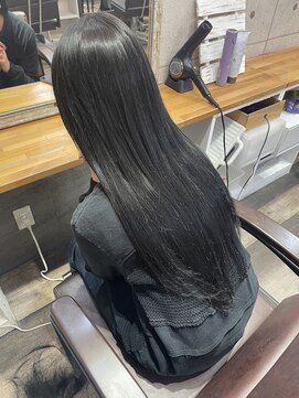 ルフレ 新宿歌舞伎町店(Reflet) プルエクステ/黒髪/艶ロング