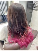 ブリーチなしグラデーション