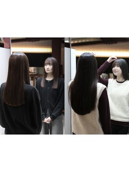 お客様一人ひとりの髪質や骨格に合わせて、あなただけの似合わせスタイルをご提案！お気軽に相談を♪