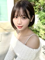 ミラリー トウキョウ(Mirareee Tokyo) 20代30代40代◎前髪パーマ韓国風巻きくすみベージュお団子ヘア