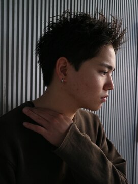 エルマーク 茨木(L-MARK) アップバングツーブロックバーバーフェードツイストメッシュ