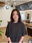 上品系鎖骨ボブ　レイヤーボブ　レイヤーカット　レイヤー