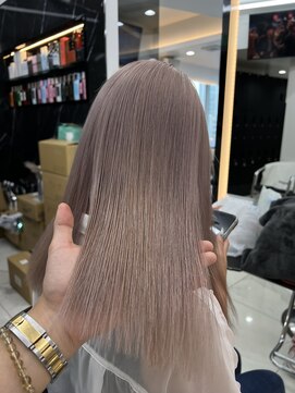 ラピス 渋谷本店(Lapis) ホワイトパールミルクティー/髪質改善/ハイトーン/ケアブリーチ