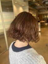 オーガニック リブ 川越(organic+live) やわらかウェーブショートボブ