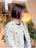 岡本　ミニボブ×顔周りステップカット