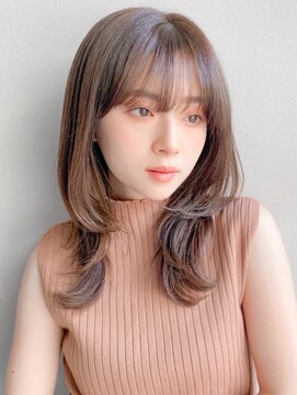 リヤン 表参道(lyann) エアリーカールダークアッシュ大人ガーリー愛され艶感前髪