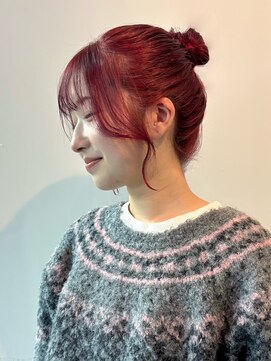 カシェル(cashel) ブリーチなしカラー ワインレッド