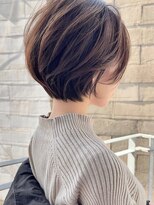 アイドットプラス 表参道(i.+omotesando)&nbsp;前髪小顔ニュアンスカラー大人ショートボブヘア20代30代40代