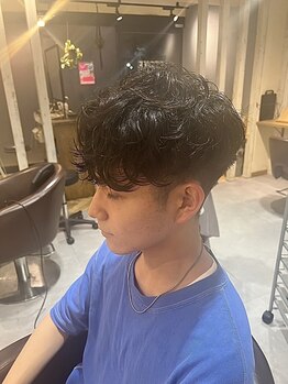 ストーク(stoke)の写真/メンズパーマもお任せ！あなたに合わせたデザインを叶える♪ON/OFF決まる再現性の高さとモチの良さが好評◎