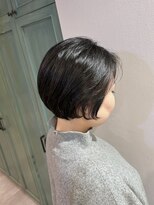 ヘアサロン ナノ(hair salon nano)&nbsp;ショートボブ/黒髪/丸みショート/小顔カット