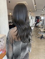 シェル 津山の手店(shel) ネイビーブルー暗髪透明感レイヤー