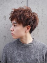 ワット 新宿店&nbsp;【パーマ風】暖色ブラウン×大人マッシュウェーブ