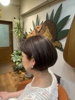 レッドハウス(RED HOUSE) 癖毛多毛もまとまる艶ボブ 白髪ぼかしカラー