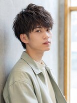 カラン エ ノエル(Calin et Noel)&nbsp;センターパートニュアンスパーマ毛流れショート束感ヘア