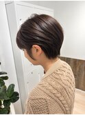 艶感ショート×大人丸みレイヤー
