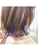 インナーカラーx外ハネボブ