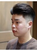 <理容室><バーバー>好印象ビジネス短髪七三ツーブロック