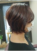 明るめの暖色系で大人可愛く☆