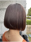 ＊ショートボブ切りっぱなしミニボブイルミナカラー新百合ヶ丘