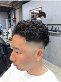 スキンフェード×宮城リョータ風パーマ