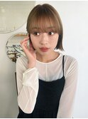 【haif】ダブルカラーシルキーベージュボブ
