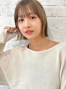 ガーデン タチカワ(garden tachikawa) 柔らかグレージュ×外はねボブ