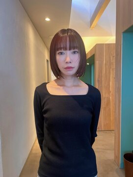 トップヘアーヒルズ 安城(TOP HAIR HILLS) 似合わせ決まりました！秋のボブ！/ニュアンスカラー