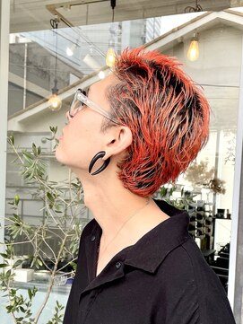 シャロン(SHARON) 【SHARON】スパイキーショート×ペールオレンジ