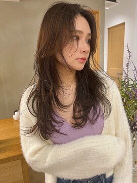 ローレンジウ(LOREN JU) 透明感髪質改善ベージュダブルカラーミルクティーグレージュ