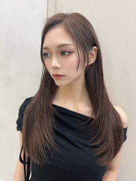 ジーナ 高田馬場(Zina) 髪質改善*外ハネショコラブラウン*美髪 【Zina 高田馬場】