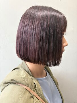 ウッドストック(WOODSTOCK) ピンクラベンダー×ぱつっとボブ