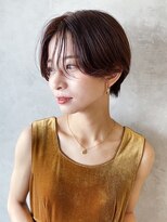 シオン(shion)&nbsp;マロンベージュフェザーショート似合わせカット_78802