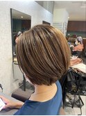 ハイトーンカラーで作る立体感ボブ♪